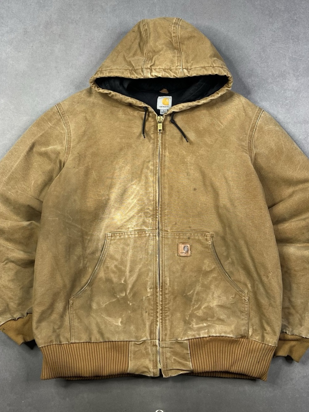 Carhartt J140 Loose Fit Firm Duck Insulated Flannel-Lined Active Jacket J140